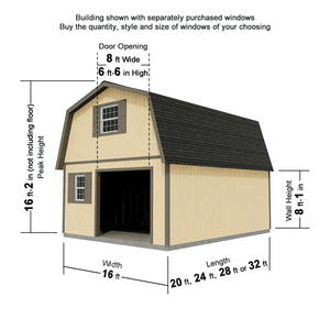 Best Barns Maker's Loft Series XL Dimensions