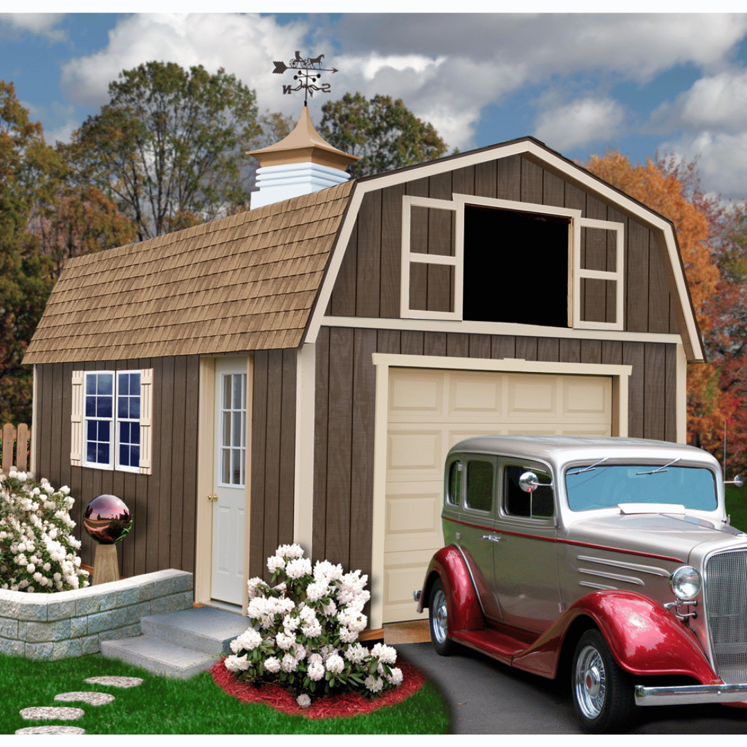 Best Barns Brown Maker&#39;s Loft Series Garage Kits