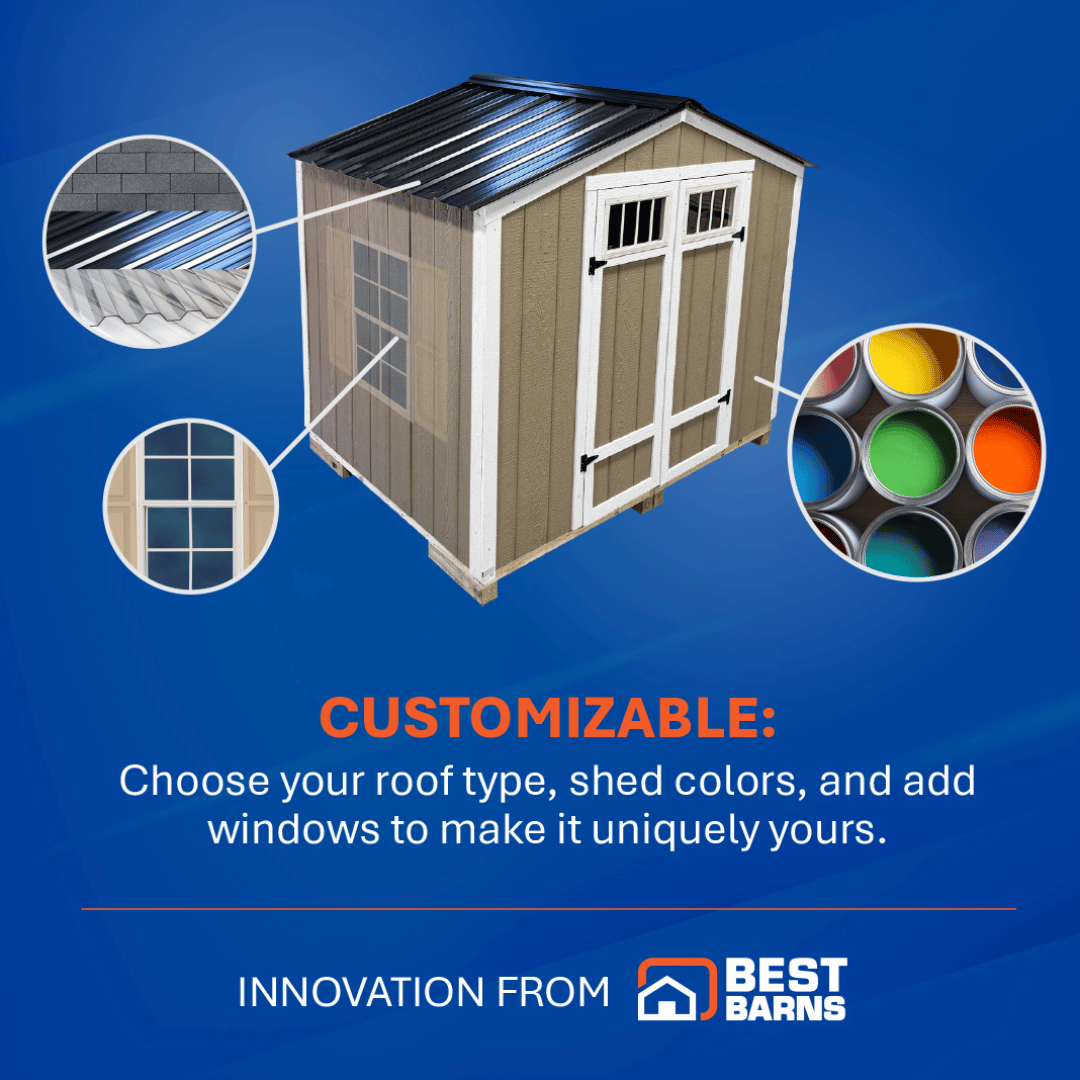 Best Barns RapidShed - Customizability
