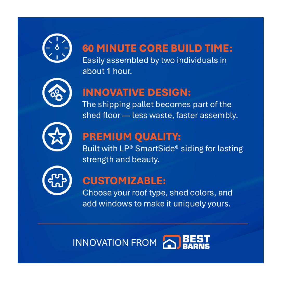 Best Barns RapidShed - Features