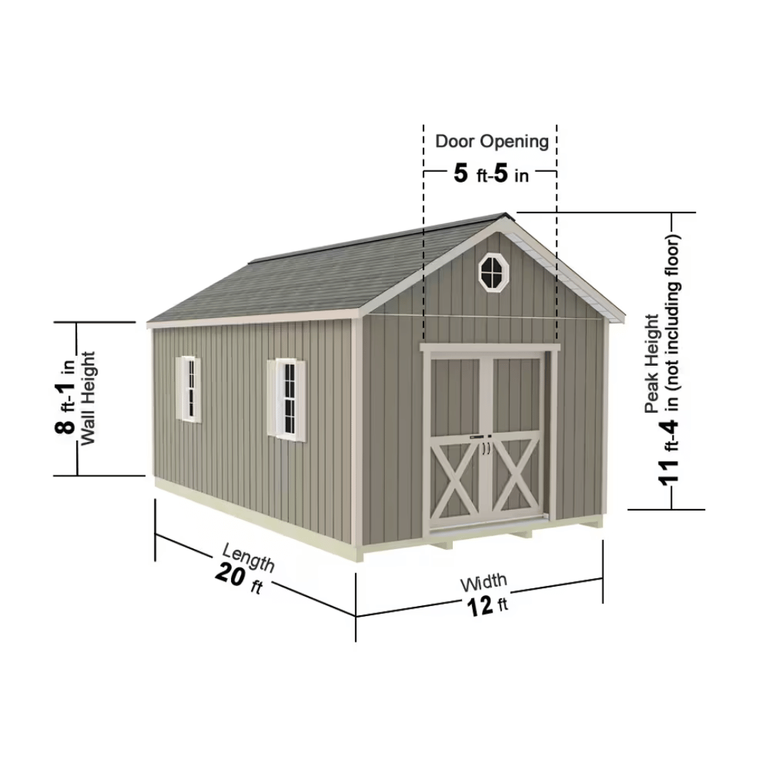 Best Barns Shedquarters Series Storage Sheds Sliding Door Model Dimensions