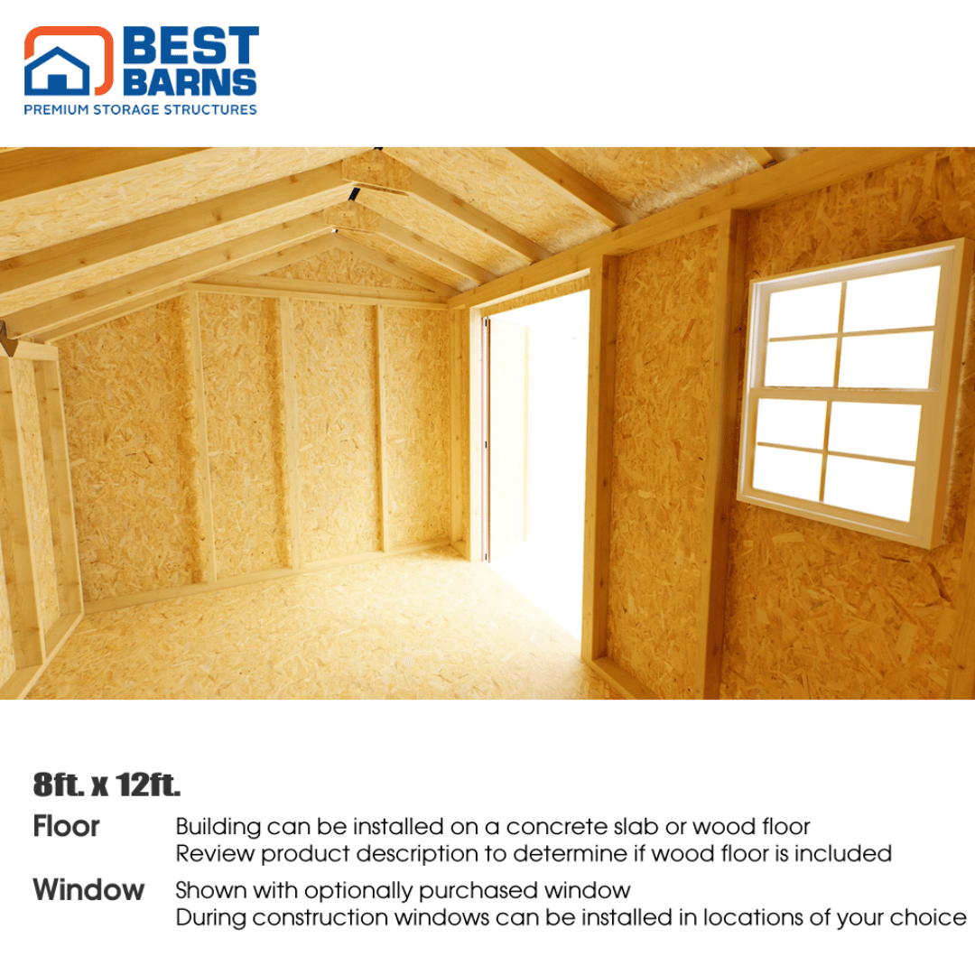 Best Barns Sophisticated Salt Box Shed 8x12 Interior