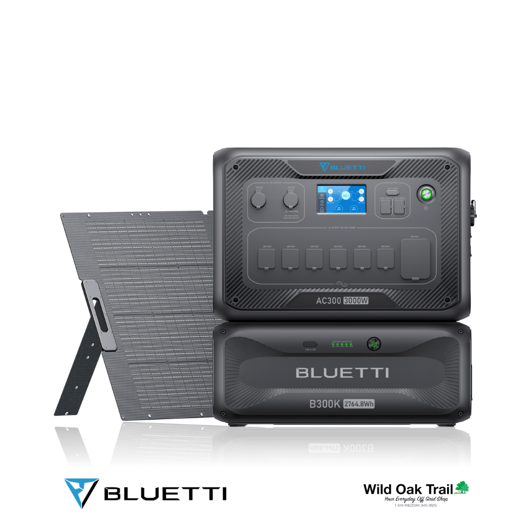 Bluetti AC300 with B300K Battery with 350W Solar Panel