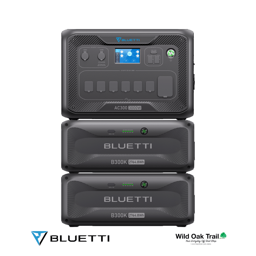 Bluetti AC300 with two B300K Batteries