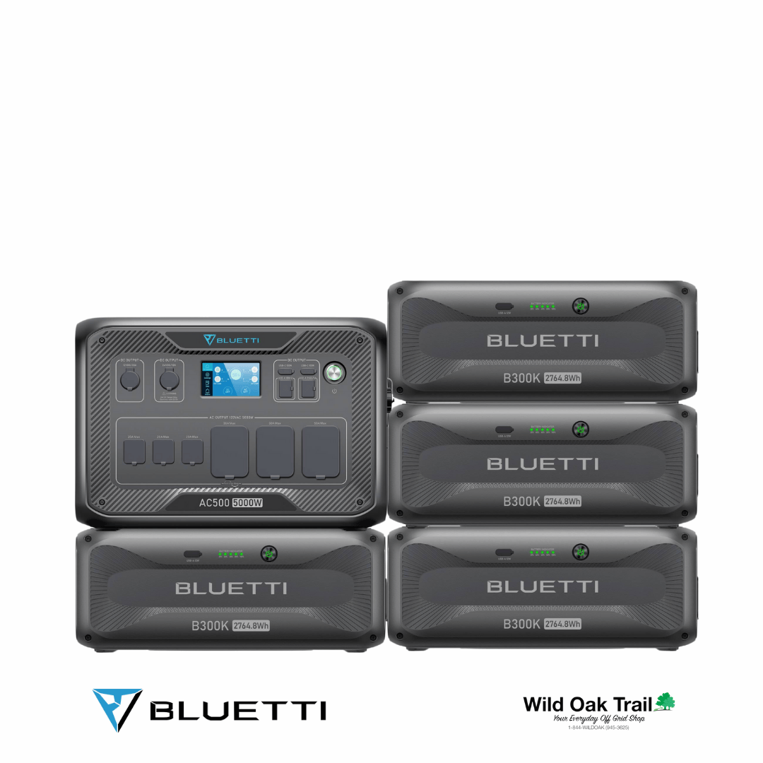 Bluetti AC500 with four B300K Batteries