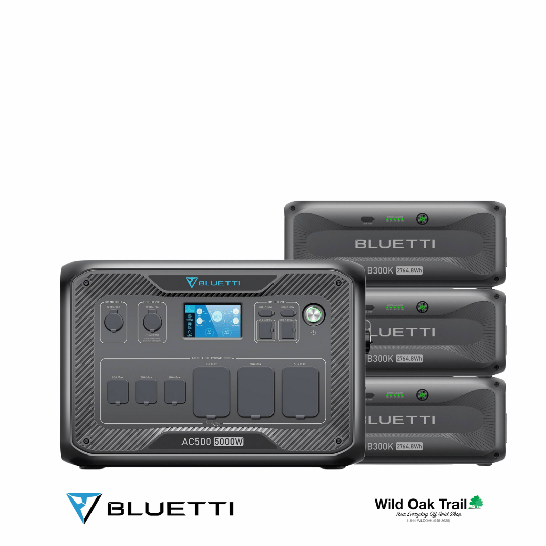 Bluetti AC500 with three B300K Batteries