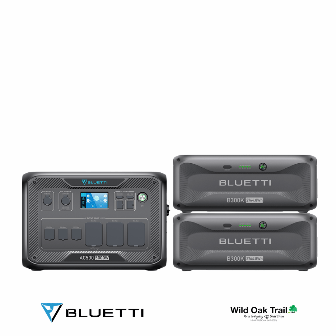 Bluetti AC500 with two B300K Batteries