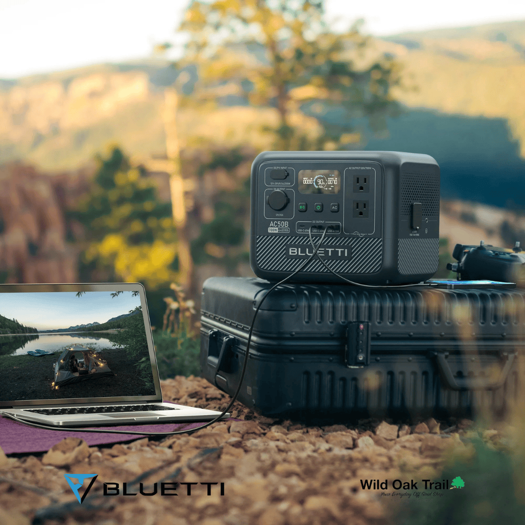 Bluetti AC50B charging laptop