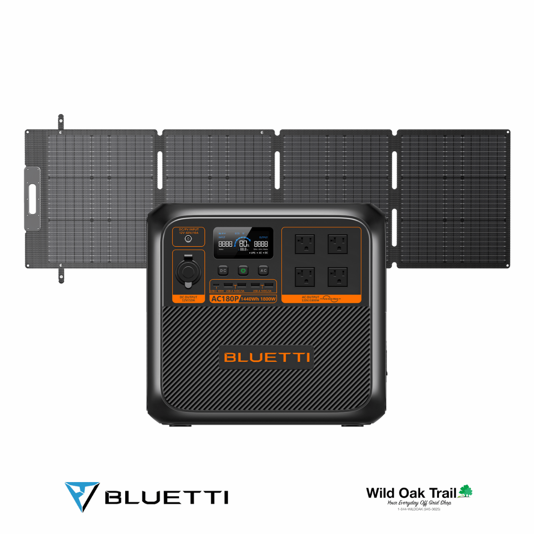 Bluetti AC180P with 200W Solar Panel