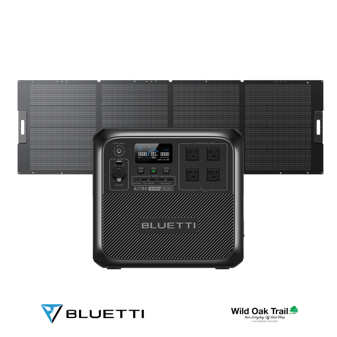 Bluetti AC180 with 200W Solar panel