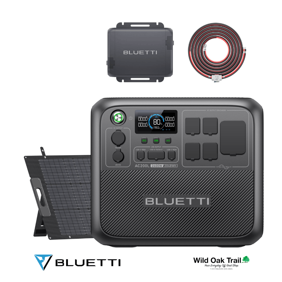 Bluetti AC200L + 200W Solar Panel + Charger 1