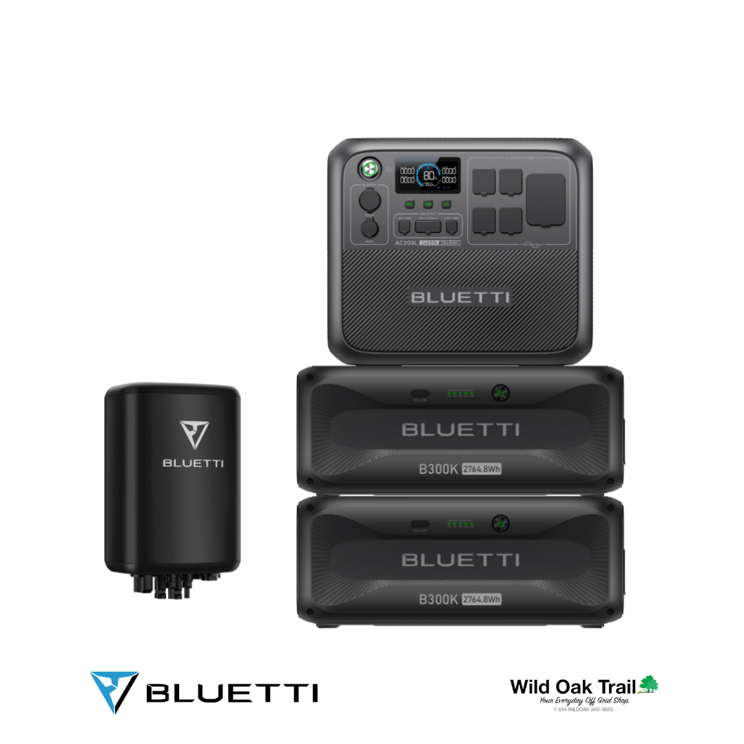 Bluetti AC200L + (2) B300K Batteries + D300S