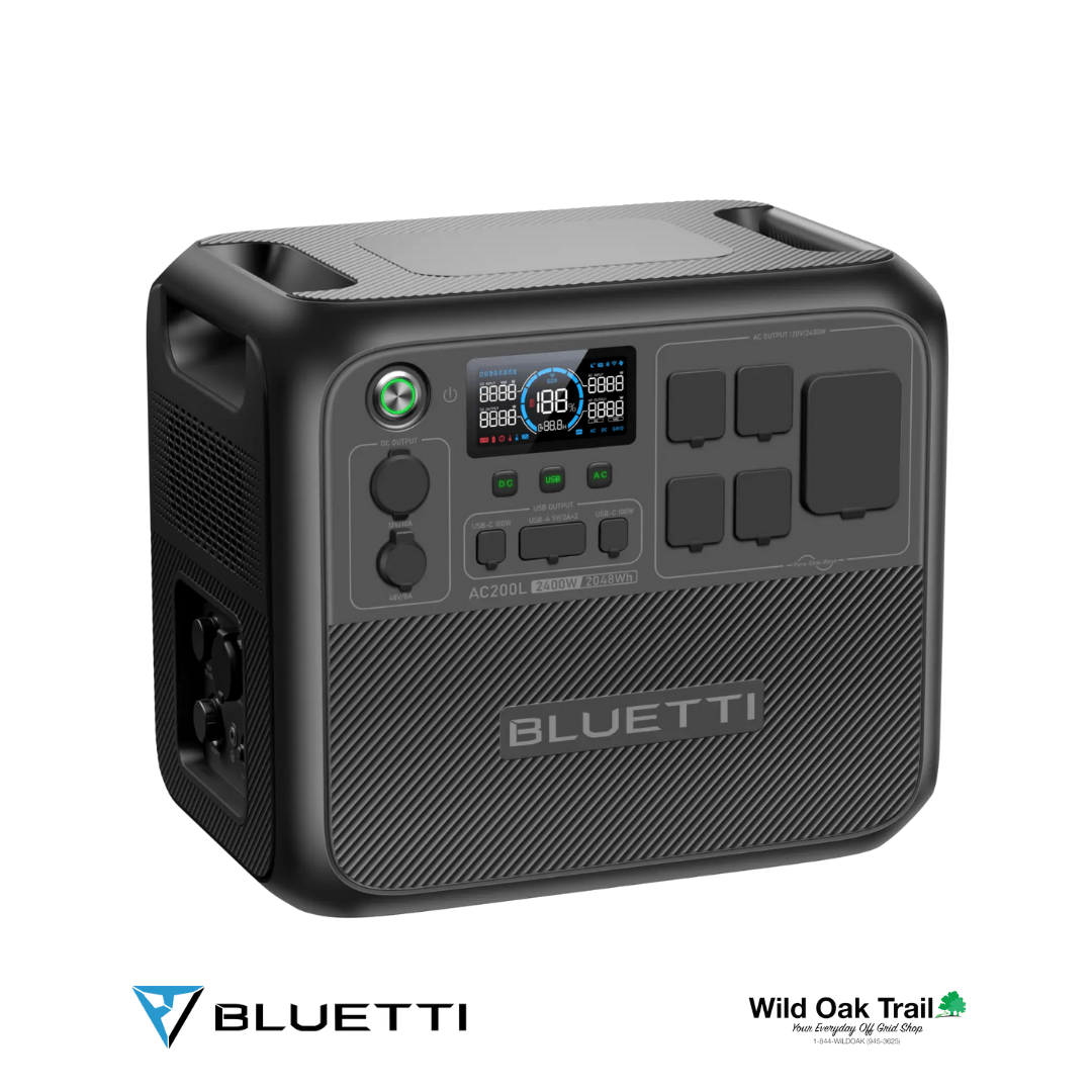 Bluetti AC200L angled view with handles