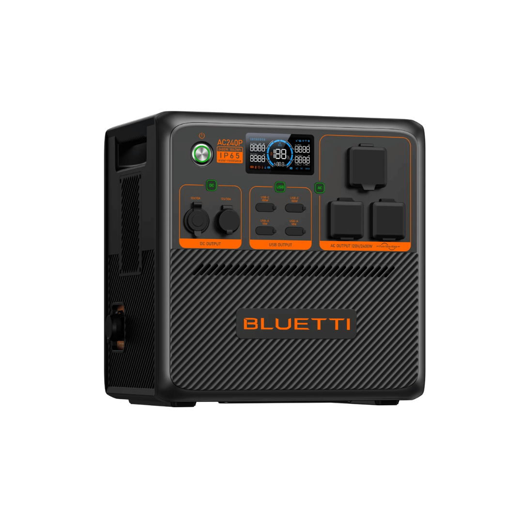 Bluetti AC240P Power Station Front Left Side View