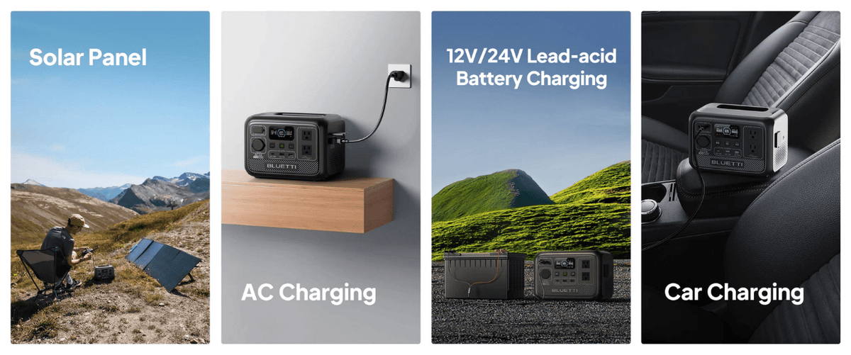 Bluetti AC2A charging methods