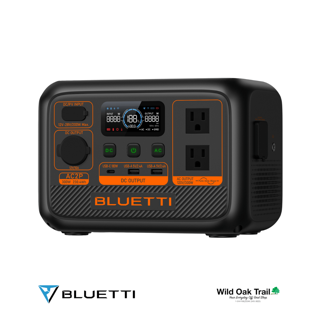 Bluetti AC2P left angled view