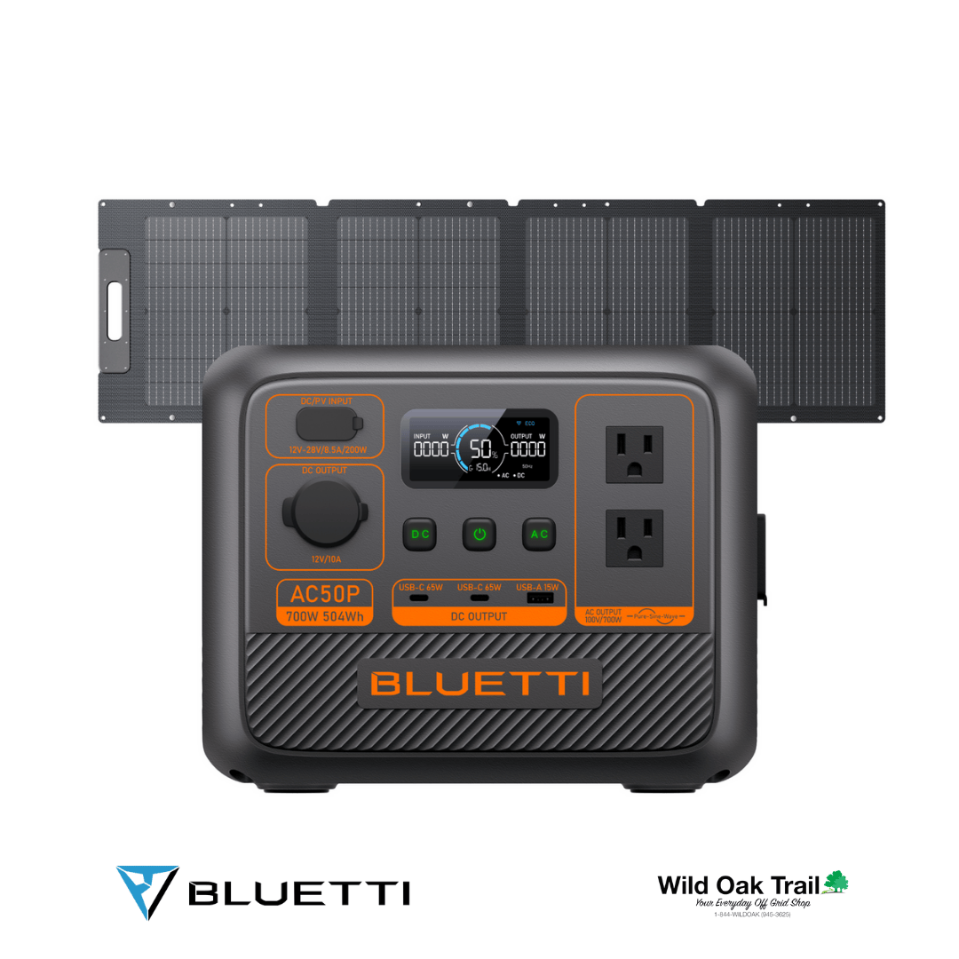 Bluetti AC50P with 100W solar panel