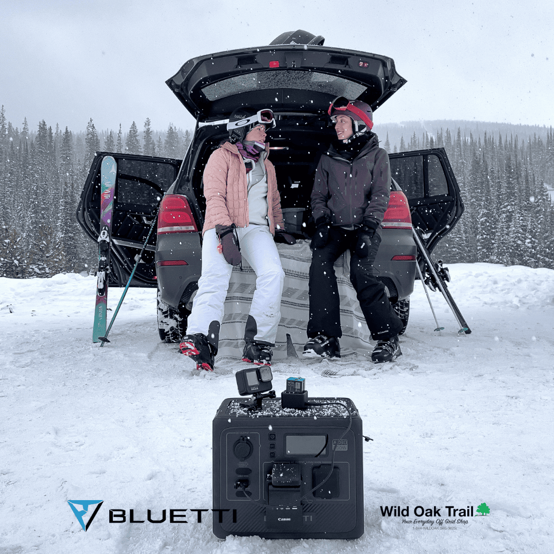 Bluetti AC60 used while car camping in snow