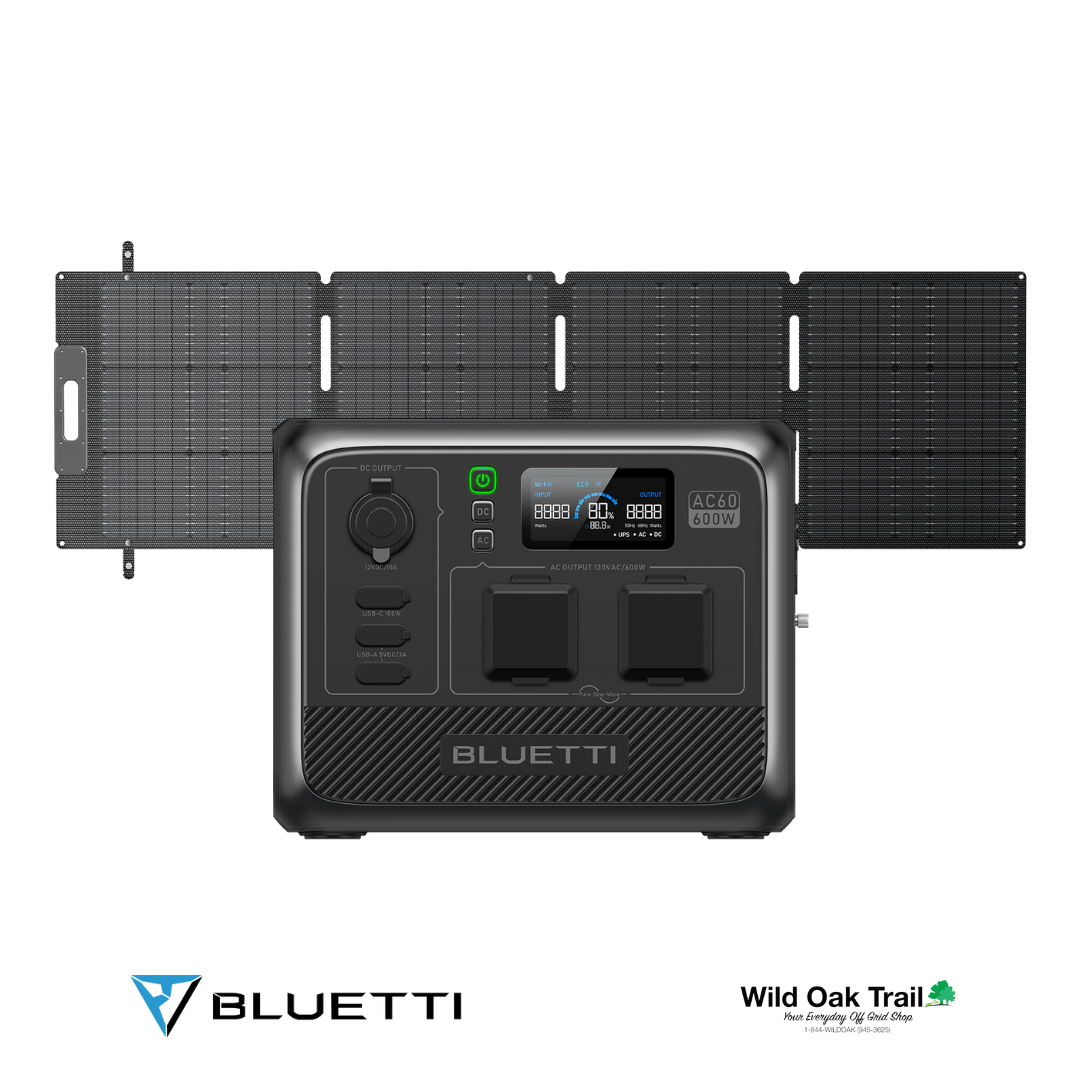 Bluetti AC60 with 200W Solar Panel