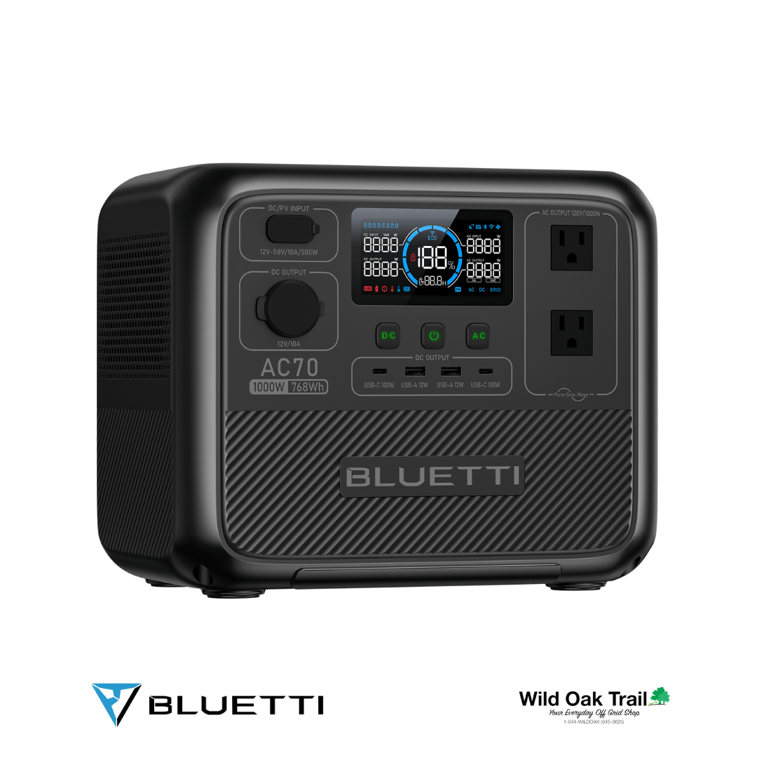 Bluetti AC70 angled