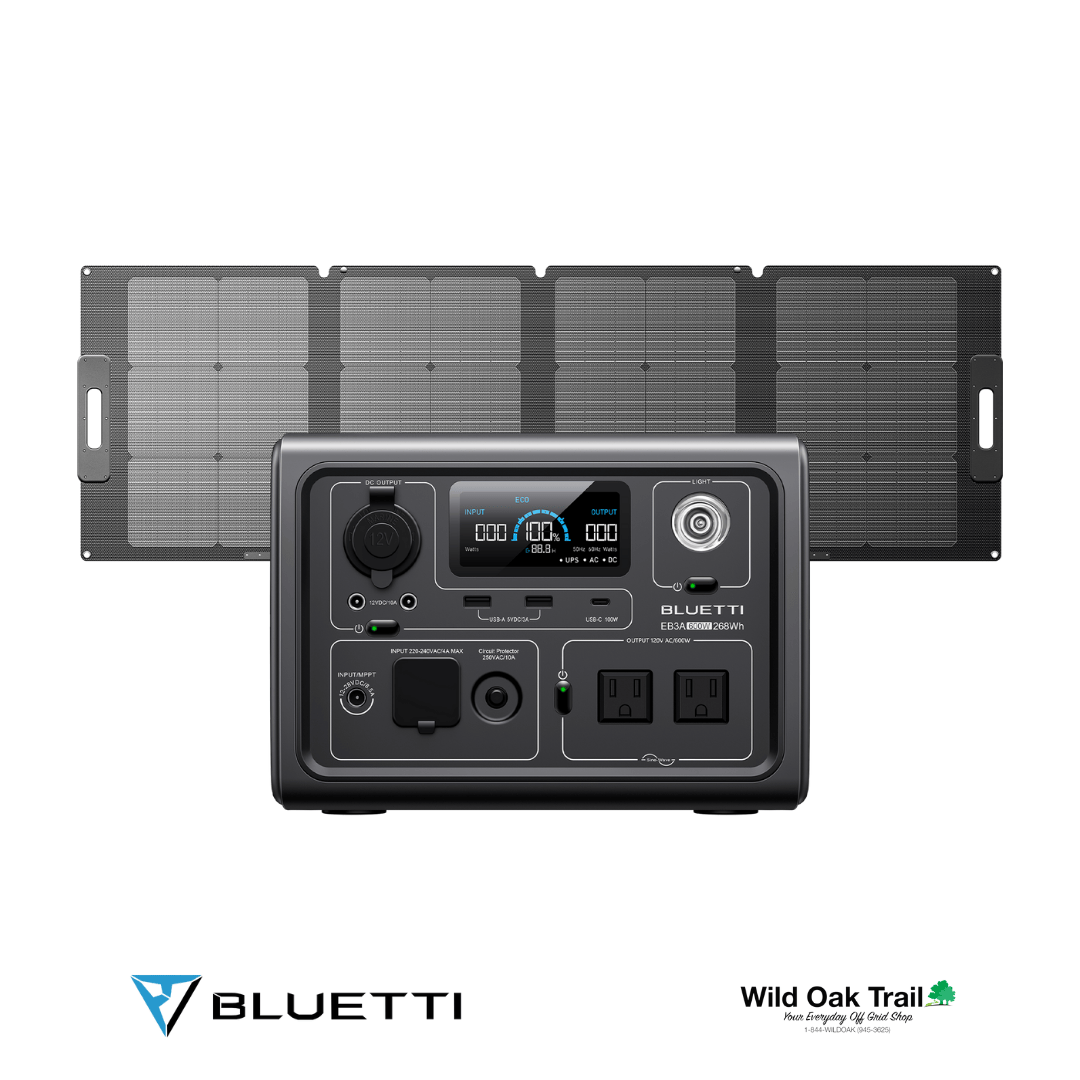 Bluetti EB3A with PV120S