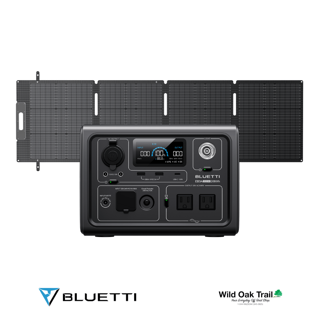 Bluetti EB3A with SP200L panels