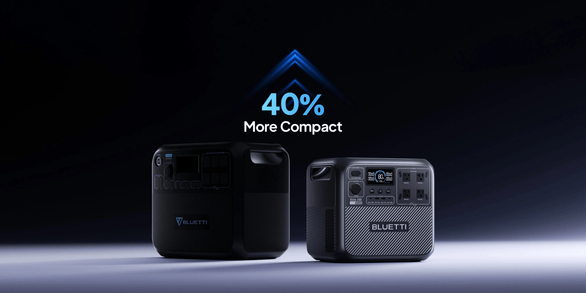 Bluetti Elite 200 V2 Size comparison