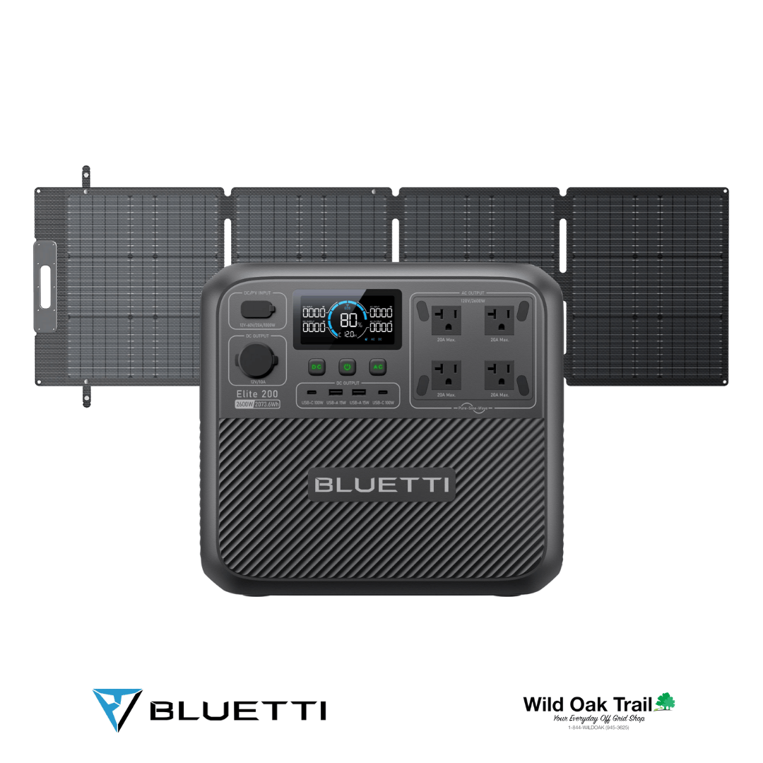 Bluetti Elite 200 V2 with 200W solar panel