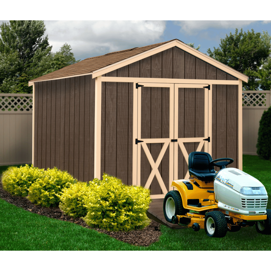Best Barns Handmade Haven Mini Shed Brown Outdoor Setup