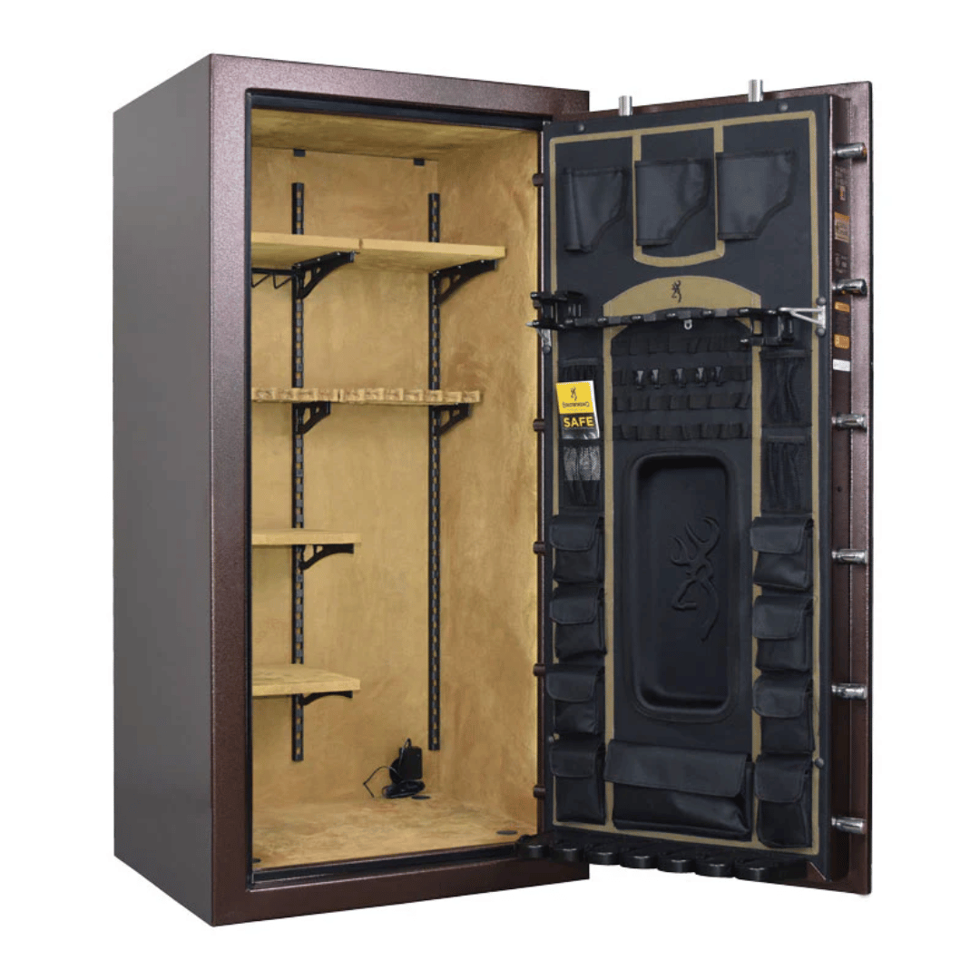 Browning Rawhide Series 33-Gun Safe opened