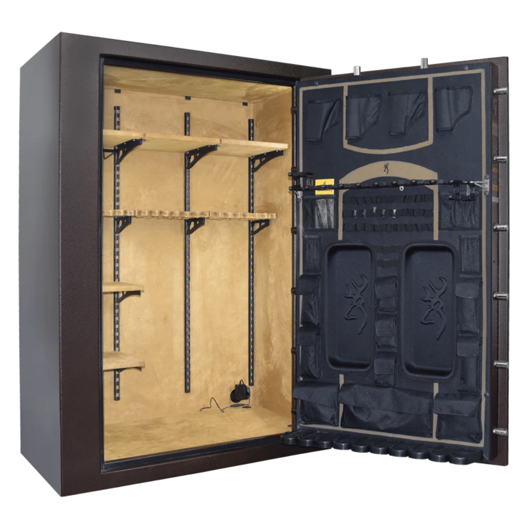 Browning Rawhide Series 49-Gun Safe opened