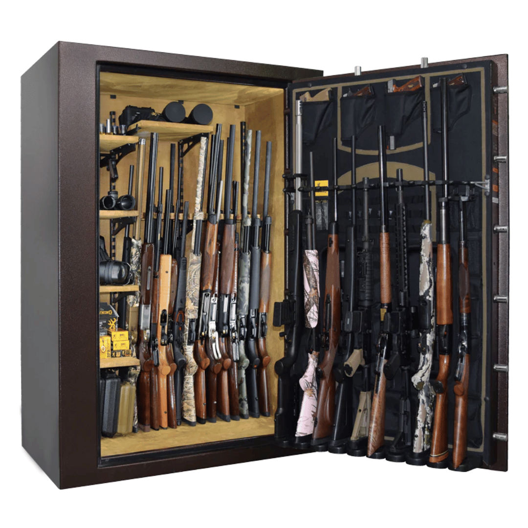 Browning Rawhide Series 49-Gun Safe with guns stored