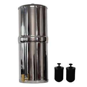 Clearbrook CB5 5 Inch Gravity Filter beside water filter