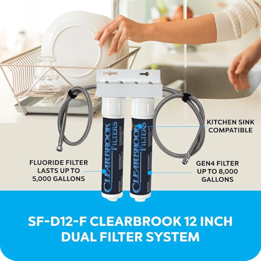 Clearbrook SF-D12-F Fluoride & Gen4 Filter | USA-Made | Free Shipping ...