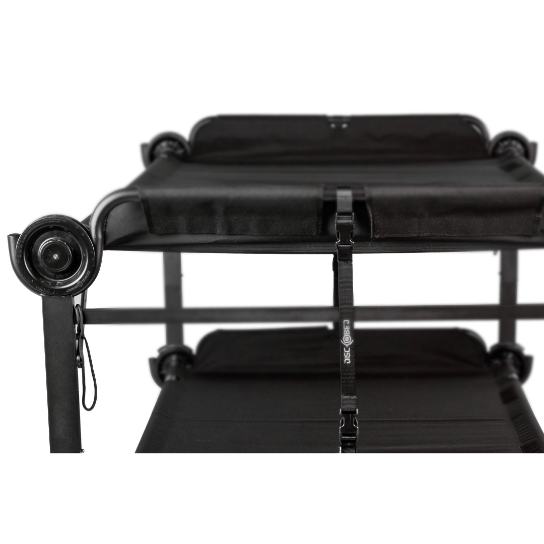Disc-O-Bed 2XL Portable Cot System close up of latch