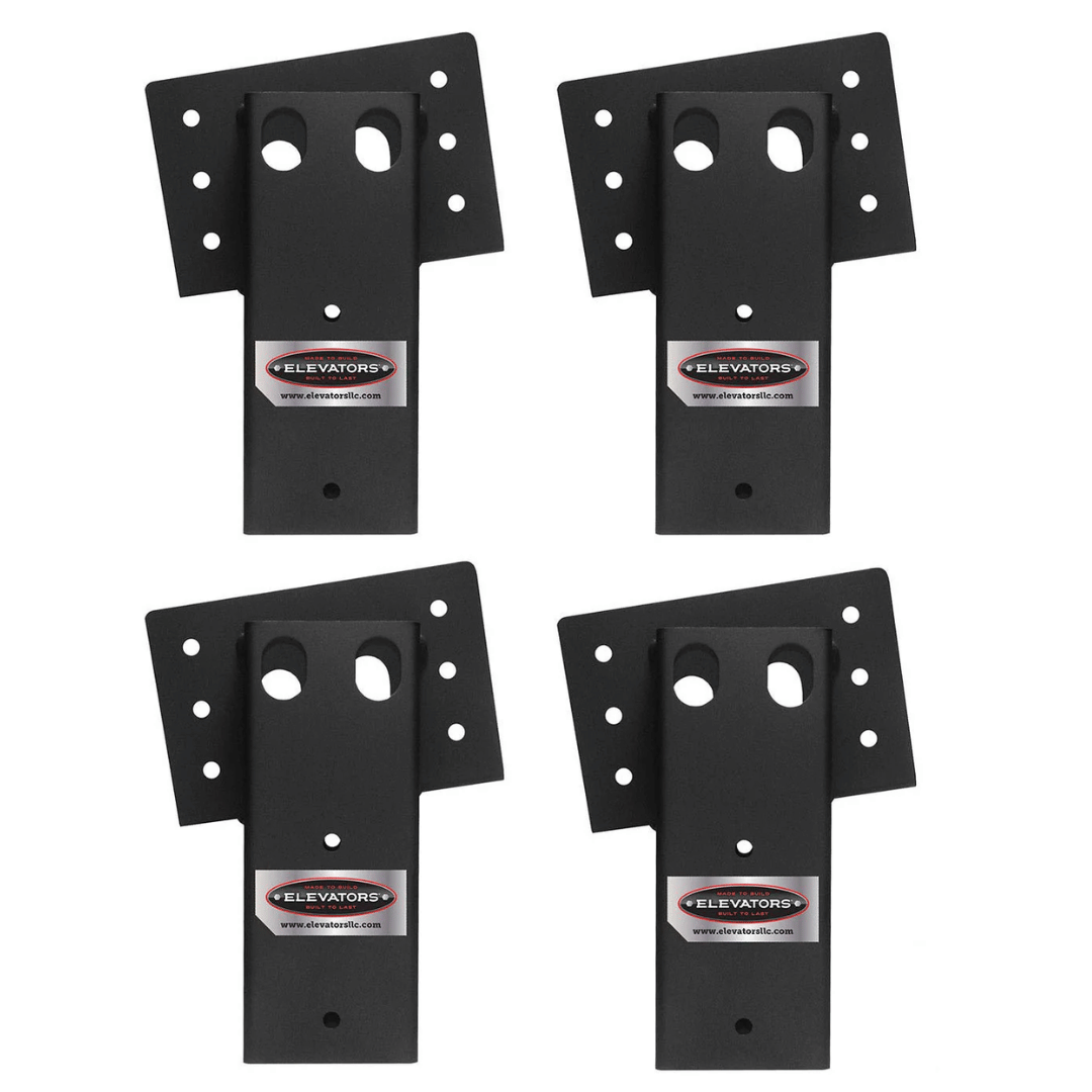 Double Angle Elevator Brackets – 4x4 US Steel, Set of 4