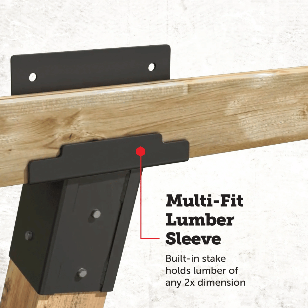 Double Angle Elevator Brackets – Multi-Fit Lumber Sleeve