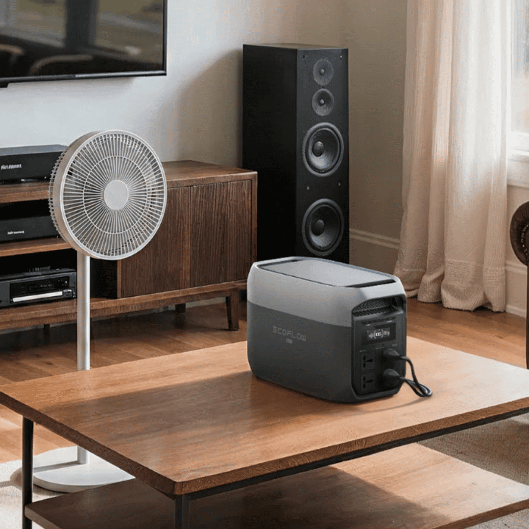 EcoFlow DELTA 3 Max Portable Power Station on a living room table