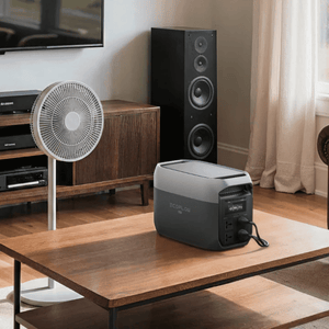 EcoFlow DELTA 3 Max Portable Power Station on a living room table