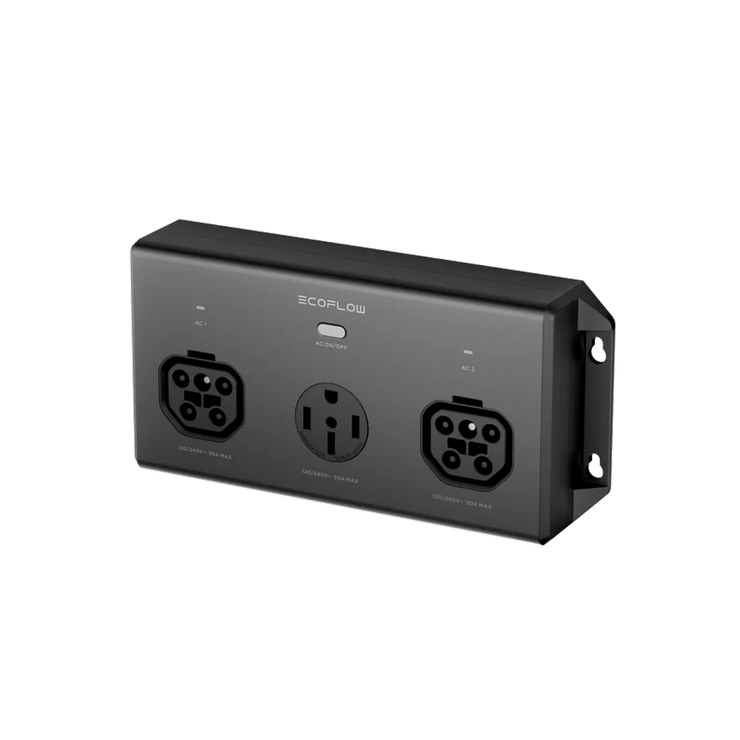 EcoFlow 50 Amp Hub angled view