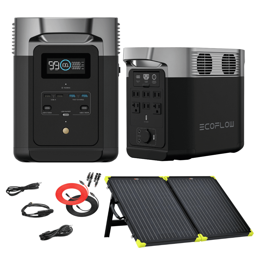 Picture of EcoFlow DELTA 2 + 1 200 Watt 12V Portable Briefcase Solar Panel