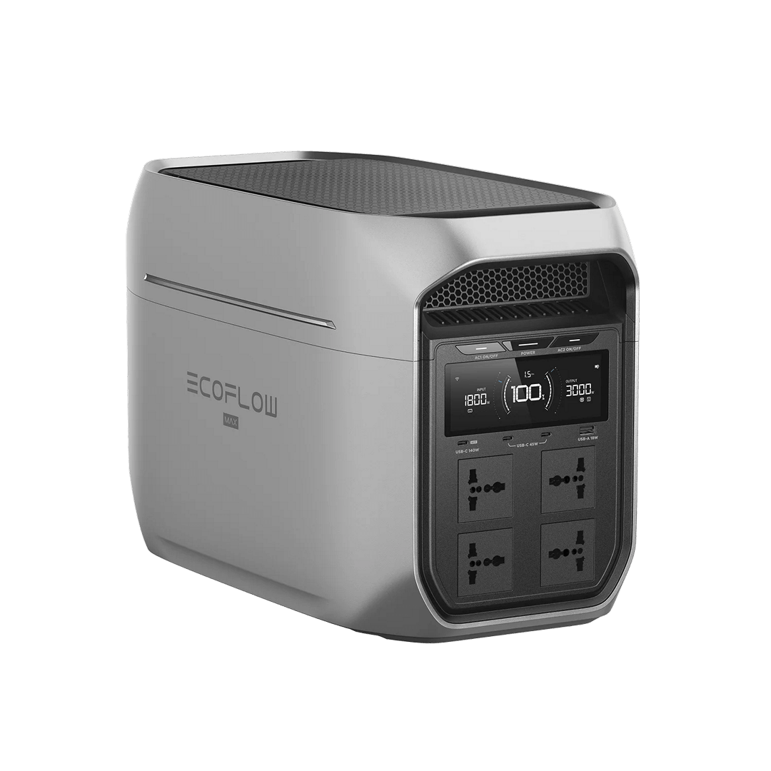 EcoFlow DELTA 3 Max Plus Portable Power Station angled view
