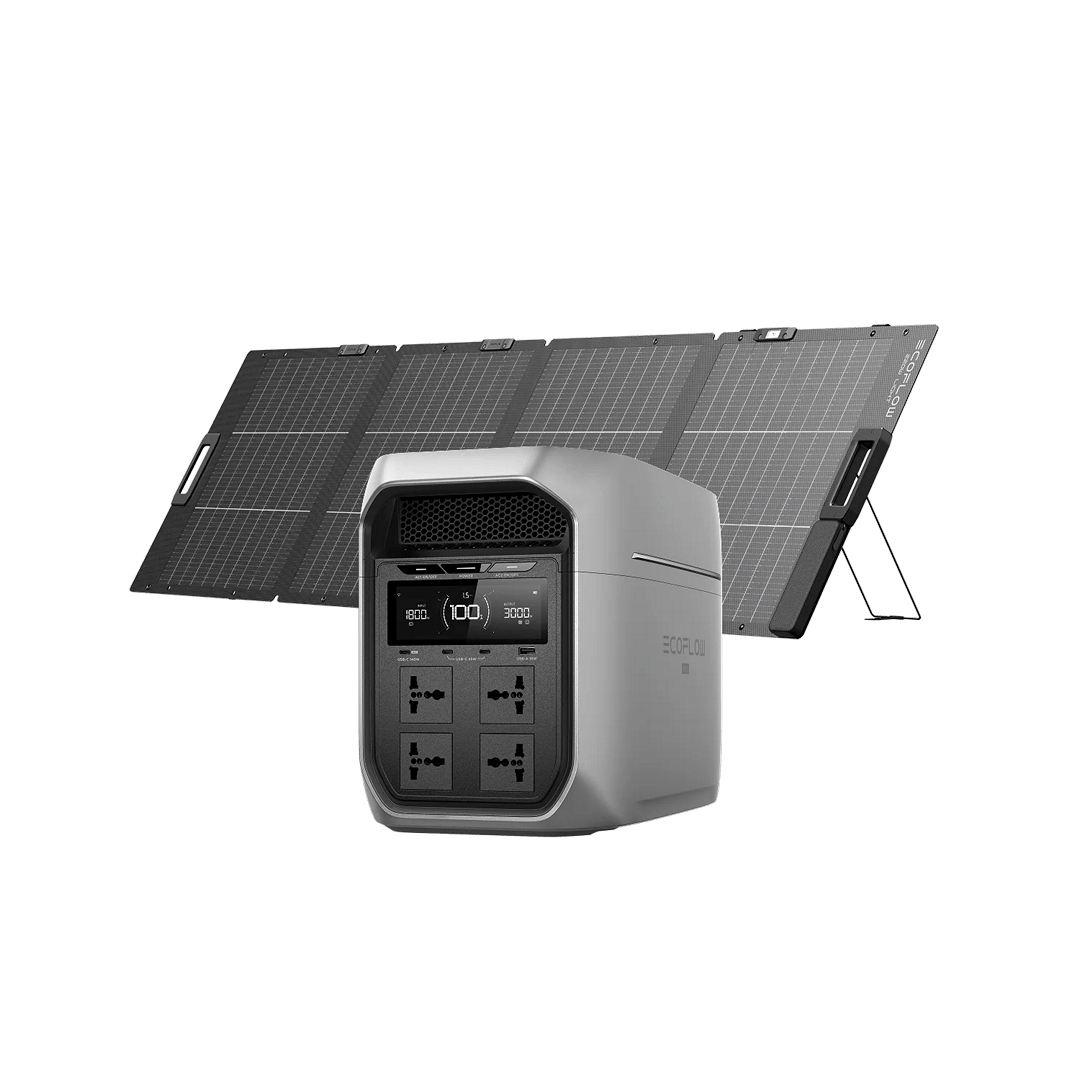 EcoFlow DELTA 3 Max Plus Portable Power Station with 220w solar panel