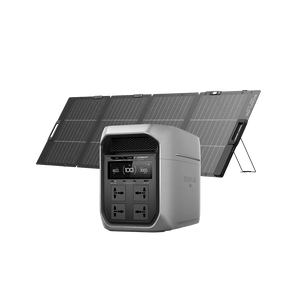 EcoFlow DELTA 3 Max Plus Portable Power Station with 220w solar panel