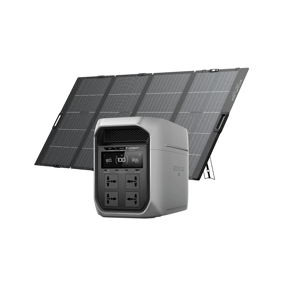EcoFlow DELTA 3 Max Plus Portable Power Station with 400w solar panel