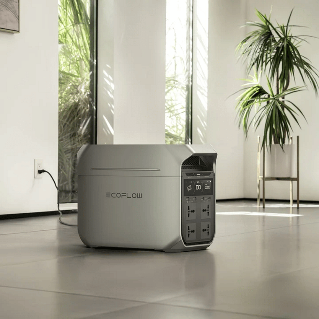 EcoFlow DELTA 3 Plus Portable Power Station wall charging at home