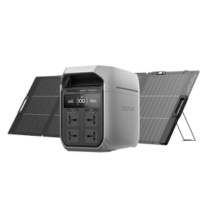 EcoFlow DELTA 3 Plus with two 110w solar panel