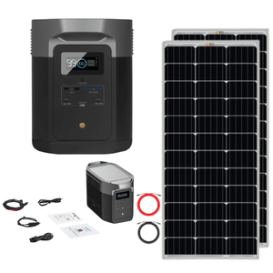 Picture of EcoFlow DELTA Max  with  2x 100w 12v Solar Panel Bundle 