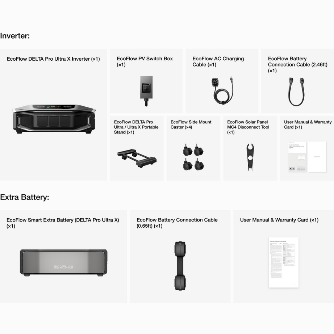 EcoFlow DELTA Pro Ultra X Whole-Home Backup | 12.2kWh | 12kW EcoFlow DELTA Pro Ultra X Whole-Home Backup | 12.2kWh | 12kW