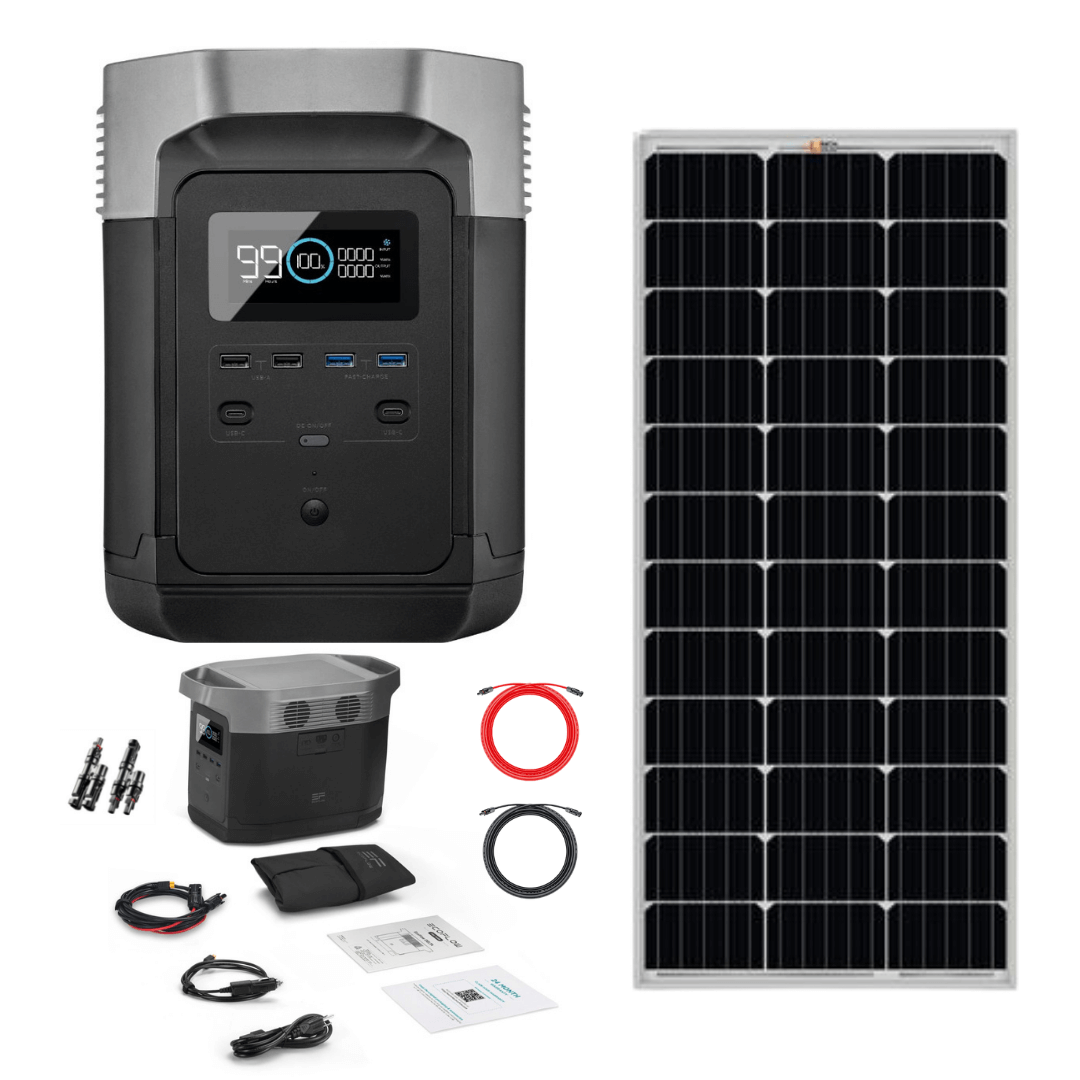 Picture of EcoFlow Delta with 100w 12v Solar Panel Bundle